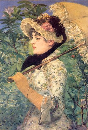 Edouard Manet - Spring (or Study of Jeanne Demarsy)