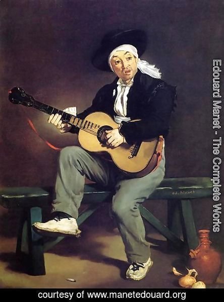 Edouard Manet - The Spanish Singer (or The Guitar Player)