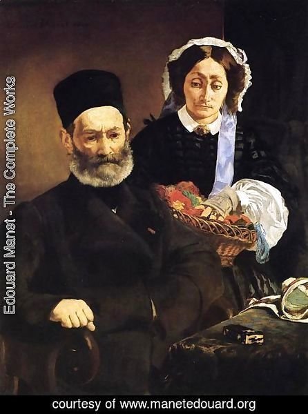 Edouard Manet - Portrait of Monsieur and Madame Manet