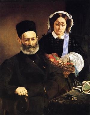 Edouard Manet - Portrait of Monsieur and Madame Manet