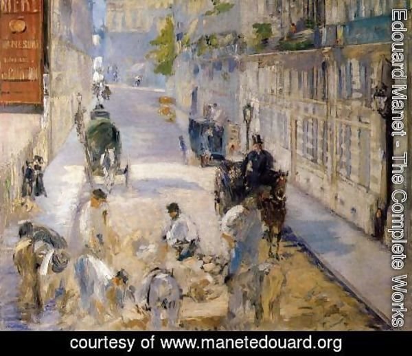 Edouard Manet - Rue Mosnier with Road Menders