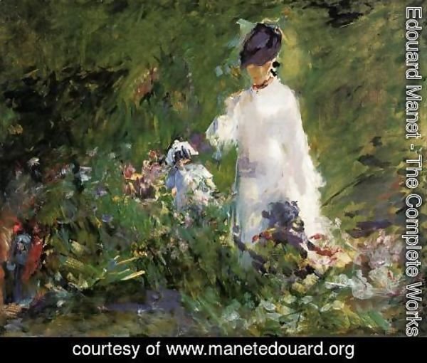 Edouard Manet - Young Woman among the Flowers