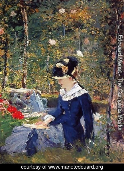 Edouard Manet - Young Woman in the Garden