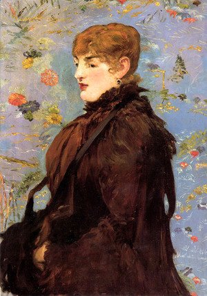 Edouard Manet - Autumn, Portait of Mery Laurent in a Brown Fur Cape