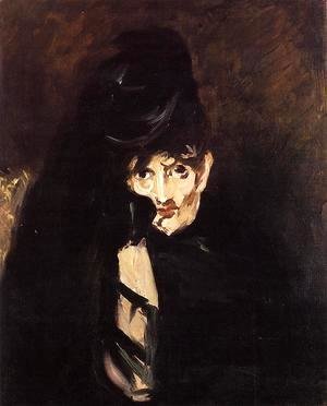 Edouard Manet - Portrait of Berthe Morisot with Hat, in Mourning