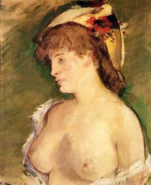 Edouard Manet - The Blond with Bare Breasts