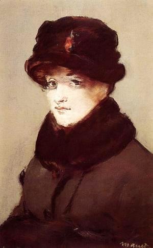 Edouard Manet - Woman in Furs, Portrait of Mery Laurent