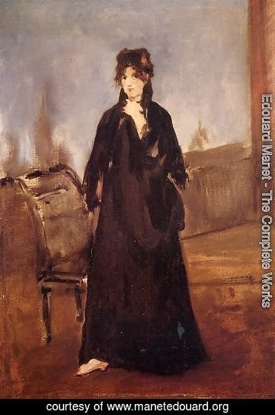 Edouard Manet - Portrait of Berthe Morisot 2