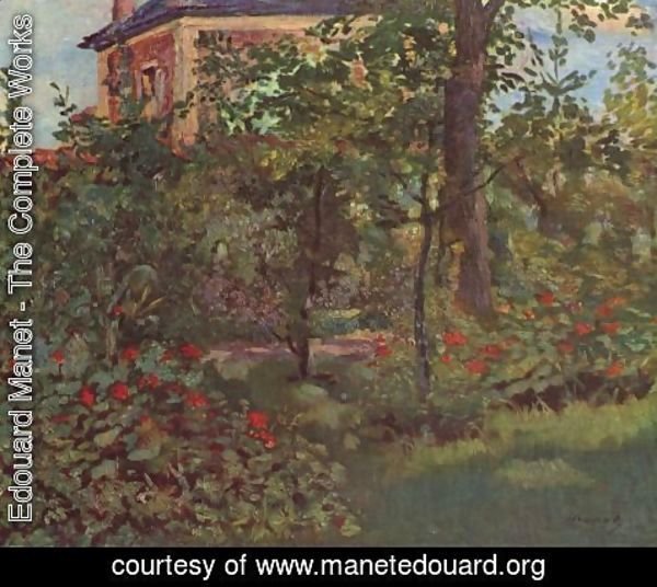 Edouard Manet - A corner in the garden of Bellevue