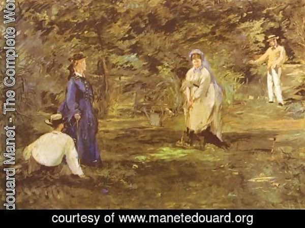 Edouard Manet - Croquet-game