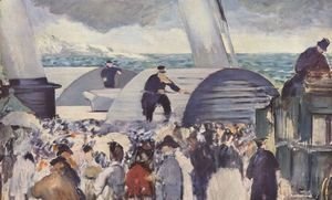 Edouard Manet - Embarkation after Folkestone