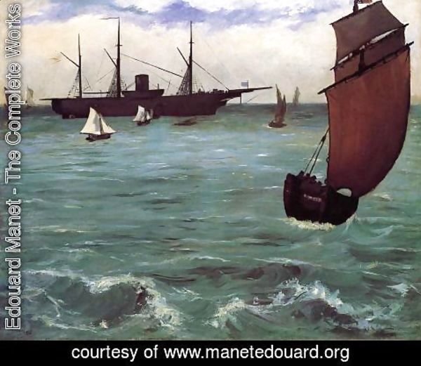 Edouard Manet - The Kearsarge at Boulogne 1864