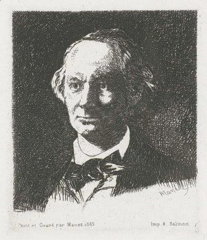 Edouard Manet - Charles Baudelaire, de face