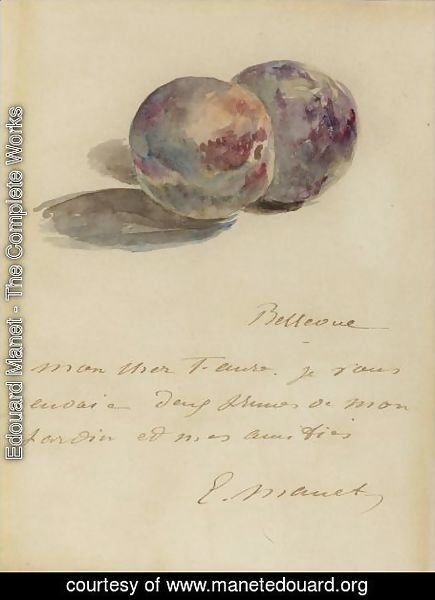Edouard Manet - Lettre A Faure