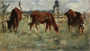 Edouard Manet - Vaches Au Paturage