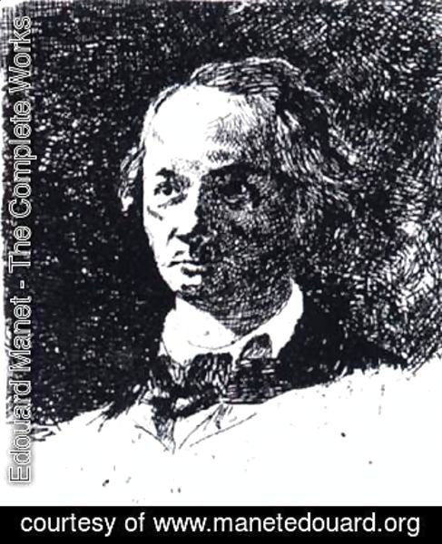 Edouard Manet - Baudelaire Bareheaded, Full Face