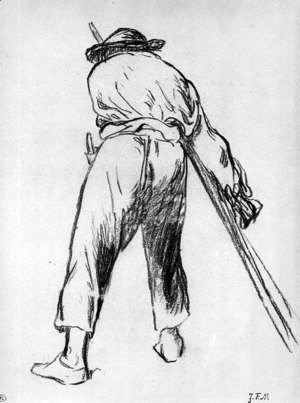Edouard Manet - Sketch of moving farmer