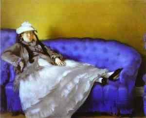 Edouard Manet - Madame Manet on a Blue Sofa