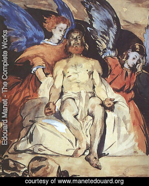 Edouard Manet - Christ with Angels  1864
