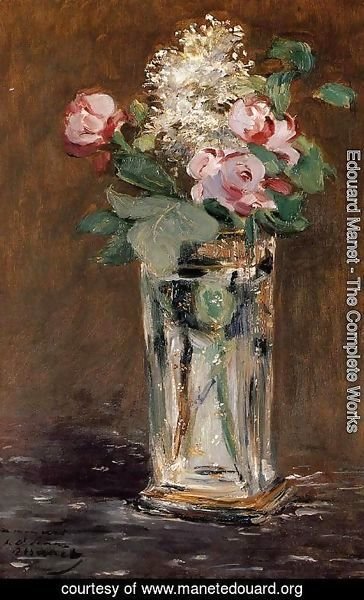 Edouard Manet - Flowers In A Crystal Vase