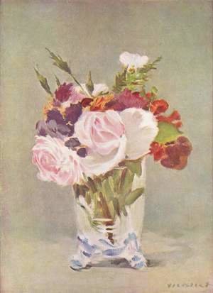 Edouard Manet - Flowers In A Crystal Vase I