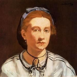 Edouard Manet - Portrait of Victorine Meurent  1862