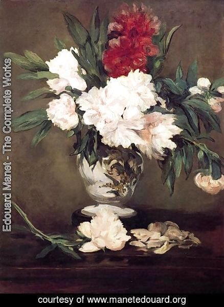 Edouard Manet - Peonies In A Vase