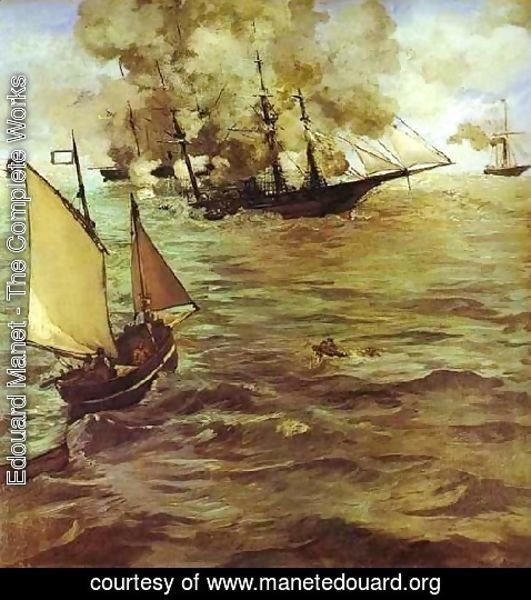 Edouard Manet - The Battle Of The Kearsarge And The Alabama