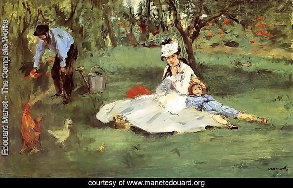 The Monet Family In The Garden