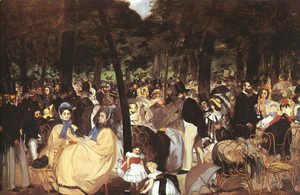 Edouard Manet - Concert in the Tuileries  1860-62