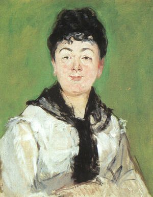 Edouard Manet - Portrait of a Lady with a Black Fichu  1878