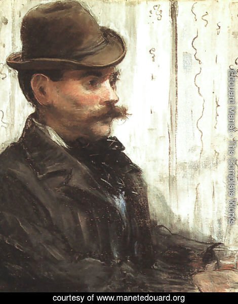 Portrait of Alphonse Maureau (Man with a Round Hat)  1880