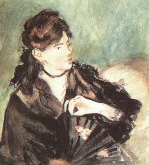 Edouard Manet - Portrait of Berthe Morisot  1873