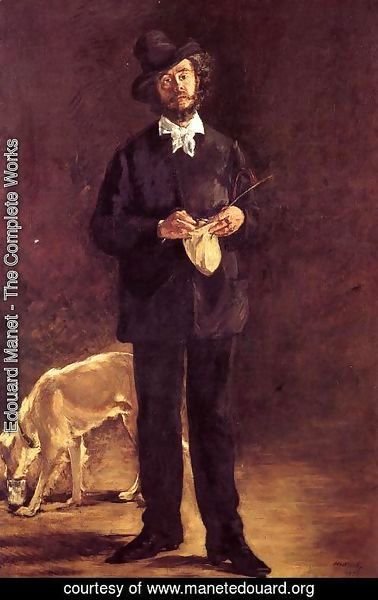 Edouard Manet - Portrait of Gilbert-Marcellin Desboutin  1875