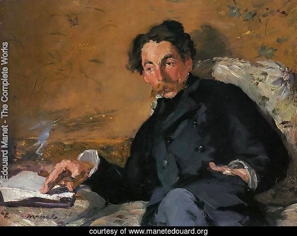 Portrait of Stephane Mallarme 1876