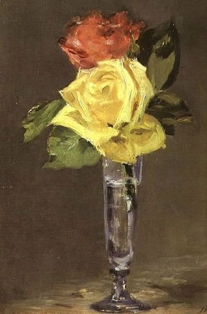 Roses in a Champagne Glass  1882