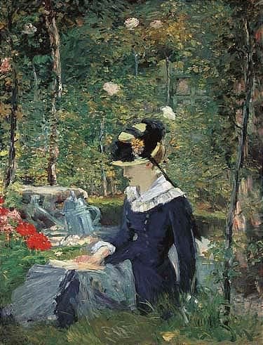 Jeune Fille Dans Un Jardin