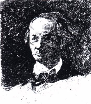 Baudelaire Bareheaded, Full Face