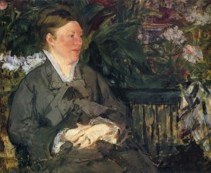 Madame Manet in the Conservatory