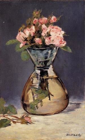 Edouard Manet - Moss Roses In A Vase