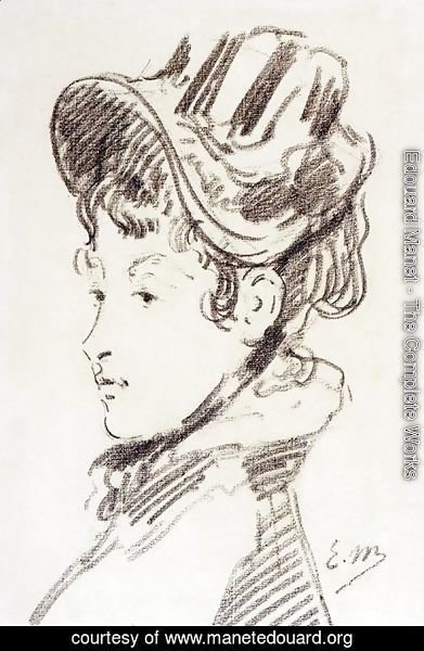 Edouard Manet - Portrait of Mme Jules Guillemet