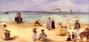 Edouard Manet - On the Beach at Boulogne