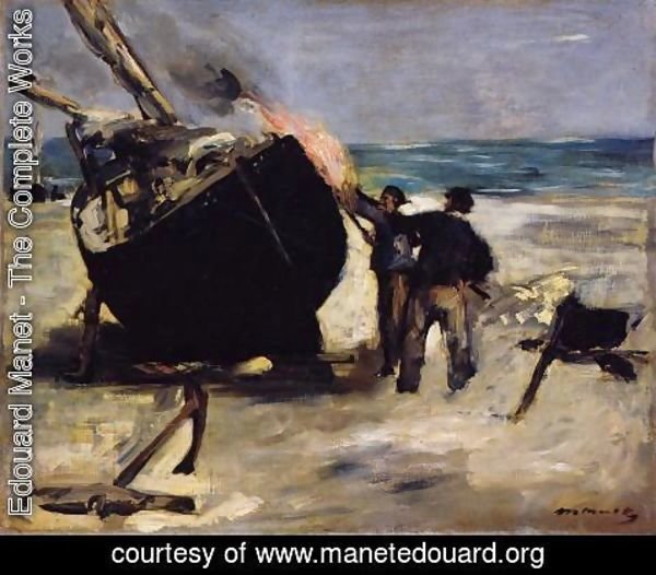 Edouard Manet - Tarring the Boat