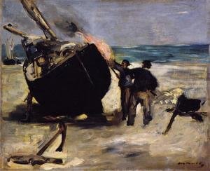 Edouard Manet - Tarring the Boat