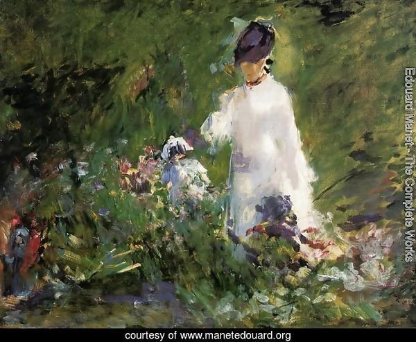 Young Woman among the Flowers
