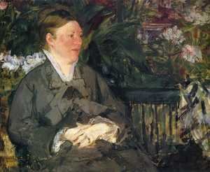 Edouard Manet - Madame Manet in the Conservatory