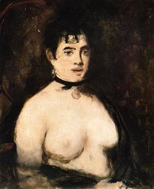 Edouard Manet - The Brunette with Bare Breasts