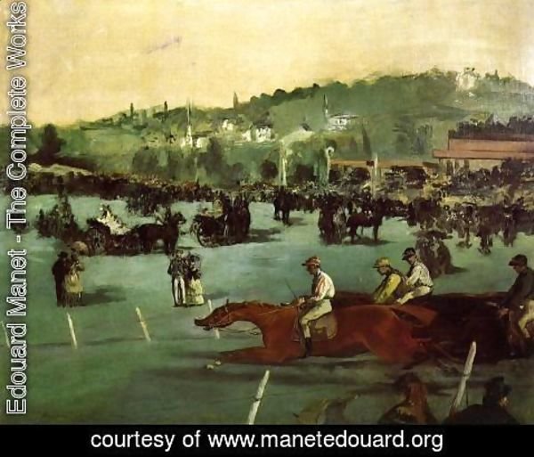 Edouard Manet - The Races in the Bois de Boulogne