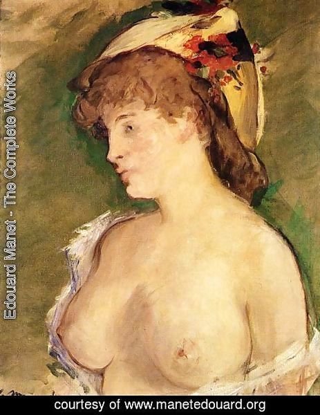Edouard Manet - The Blond with Bare Breasts