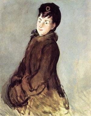 Edouard Manet - Isabelle Lemonnier with Muff